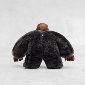 Fur and Wood Ape Toy Art