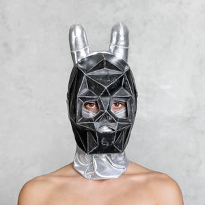 Adjustable Black Leather Mask