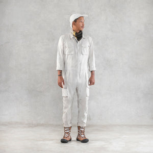 White Work Jumpsuit for Adults
