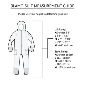 Adult Onesie Sizing Chart
