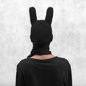 Adult Black Bunny Costume Mask