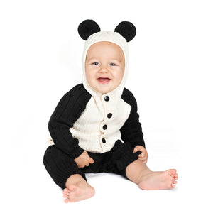 panda hooded baby romper for kids