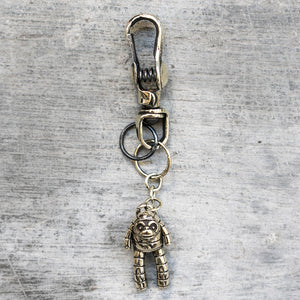 Brass Space Monkey Keychain and Charm