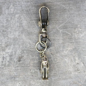 BLAMO Birdman Brass Keychain with Spring Clip