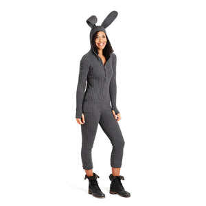 Women's Adult Bunny Jumpsuit with Ears