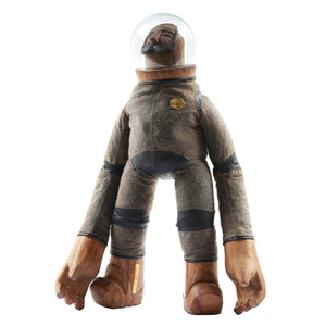 Blamo Hand Carved Wood Figurine Spaceman 