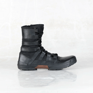 360 Blamo Recycled Leather Black Boot