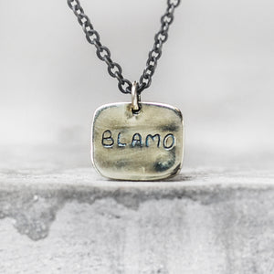 Blamo Brass Pendant Necklace