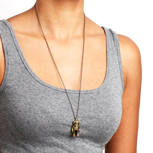 Blamo Brass Unisex Swamp Monster Necklace