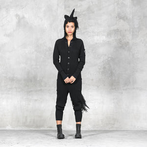 Hooded Unicorn Jumpsuit for Adults