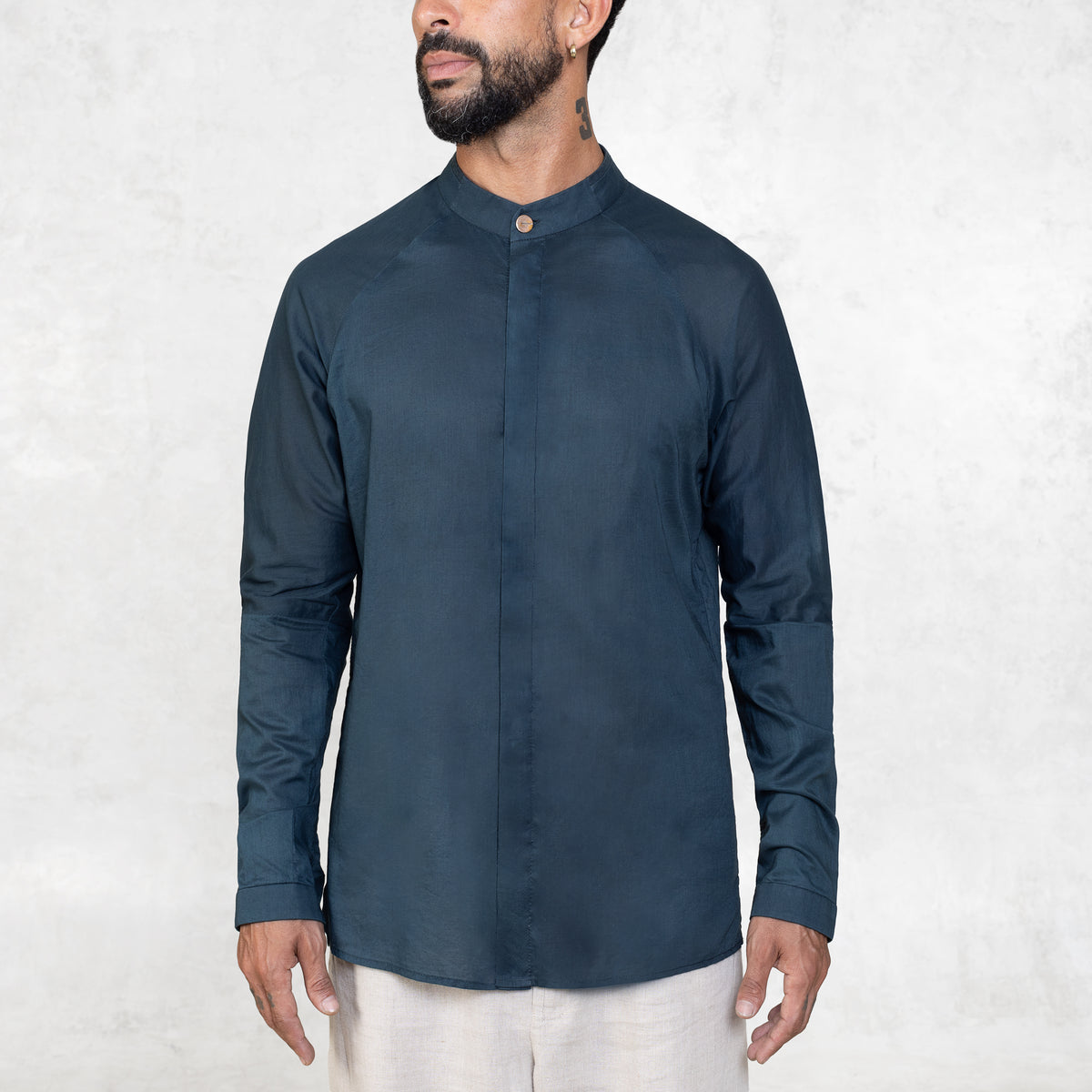 Azure Button-Up Shirt