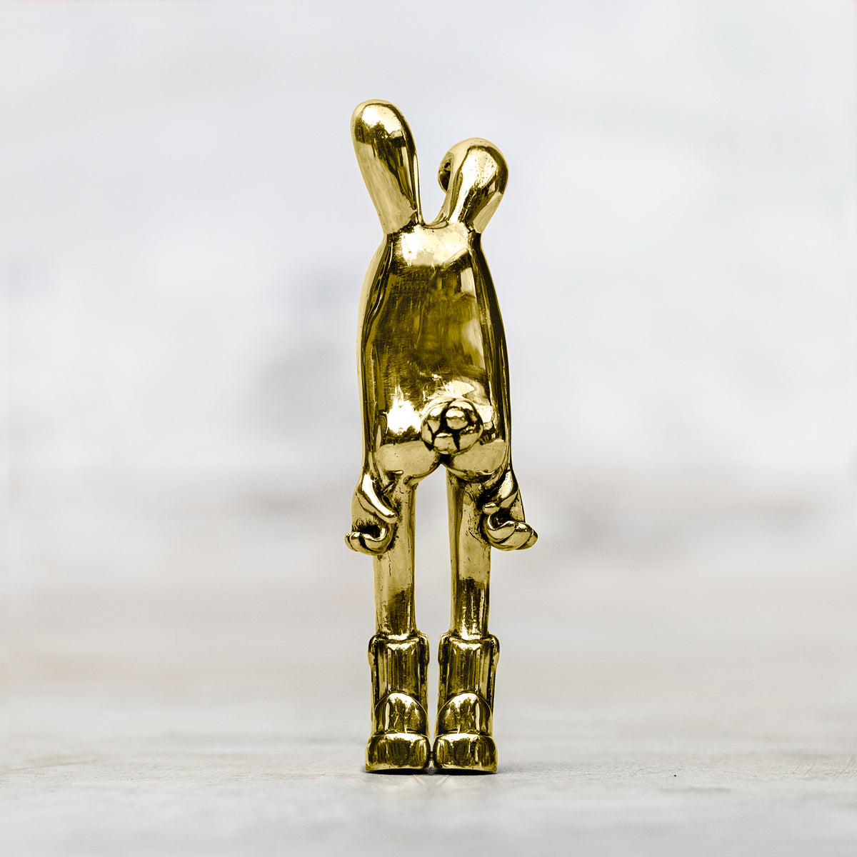 Hand Made Brass Blamo Bunny Art