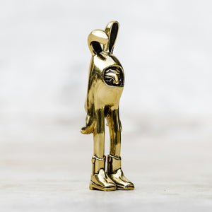 Hand Made Brass Bunny Art Figurine