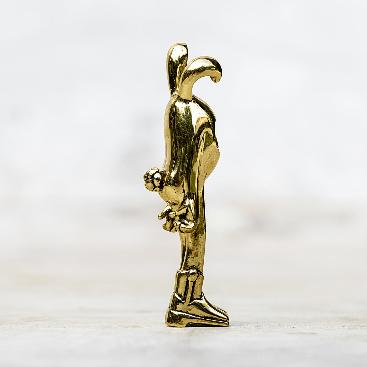 Hand Made Brass Bunny Art Figurine