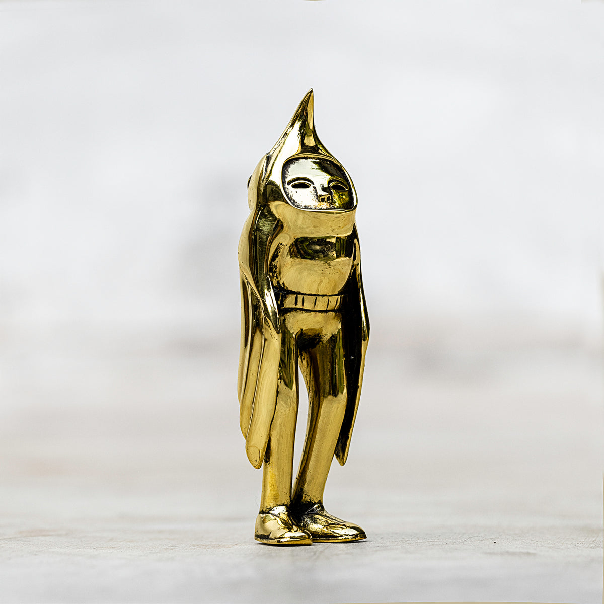 Brass Blamo Birdman Art Figurine