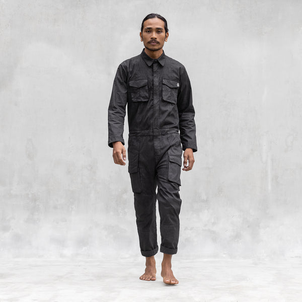 Gordon Work Jumpsuit - Black Walnut - blamo.store