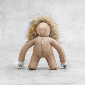 Ceramic and Leather Blamo Designer Monkey Art Toy