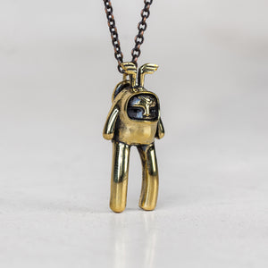 Rice Baby Brass Necklace