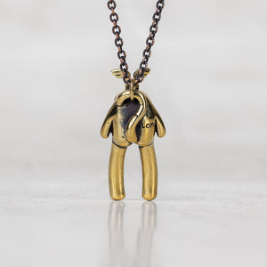 Rice Baby Brass Necklace