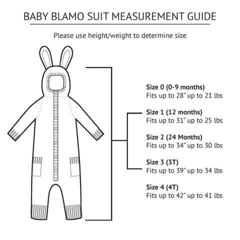 baby onesie sizing chart
