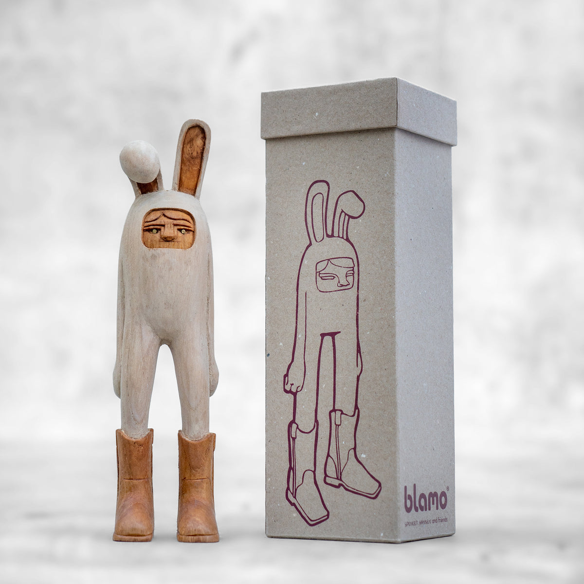 Had Made Wood Figurine With Custom Art Box