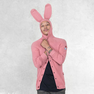 Unisex blamo pink bunny hoodie