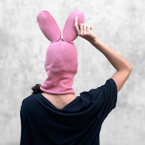 Bunny Knitted Balaclava for Adults