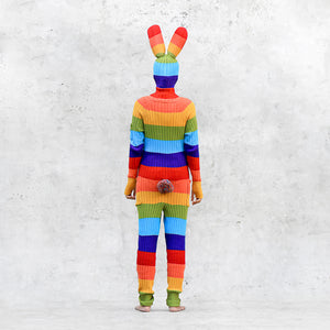 Unisex Rainbow Bunny Onesie Jumpsuit