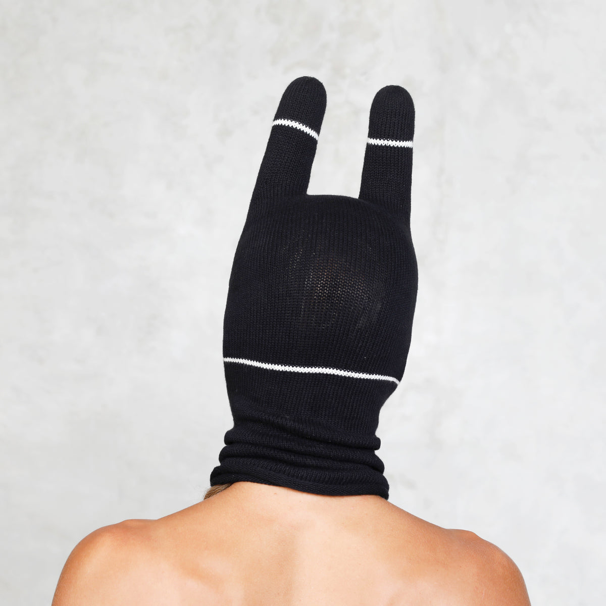 Black Bunny Mask with Ears