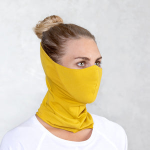 Yellow Pullover Face Mask