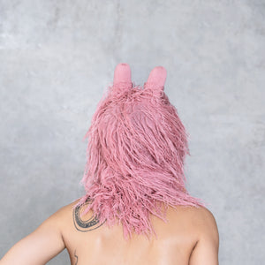 Pink Art Mask with Ears
