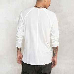 Longline Silhouette White Cotton Shirt