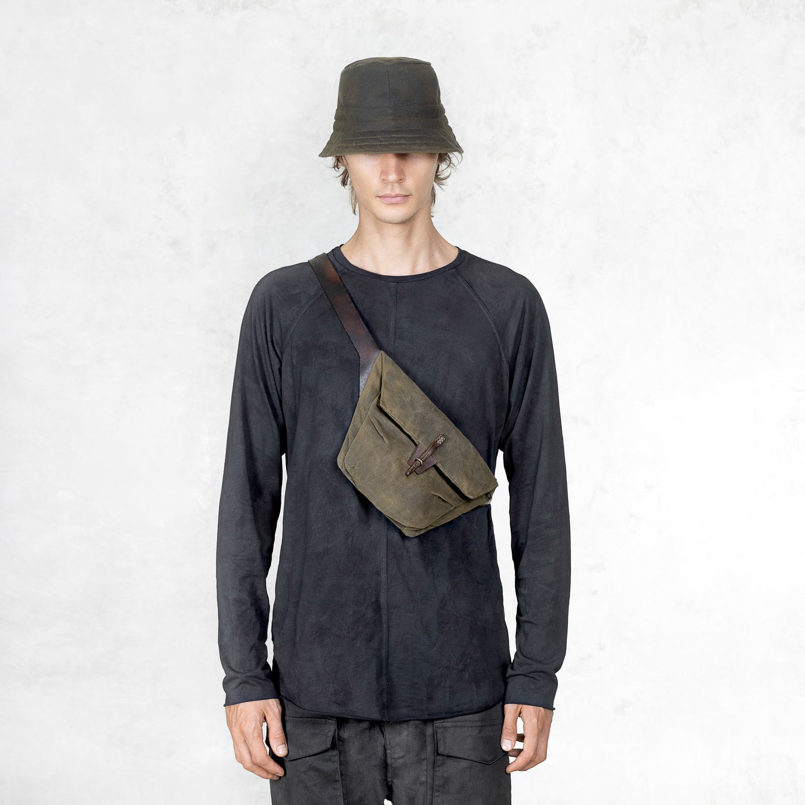Green Bucket Hat and Green Crossbody Bag
