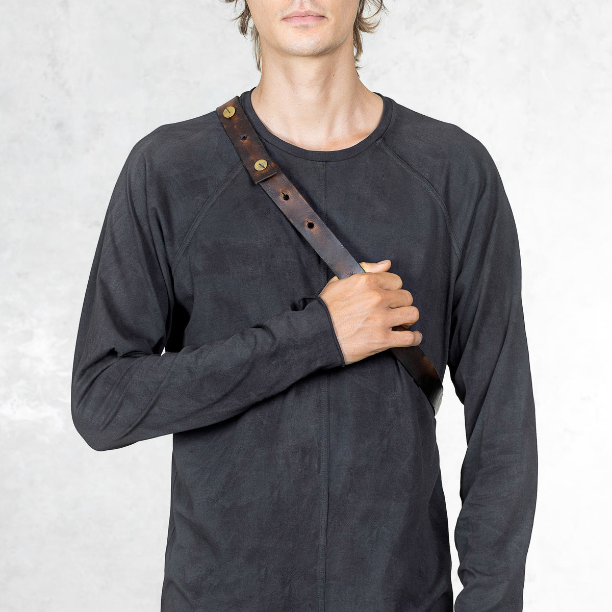 Cross Body Bag with Leather Strap