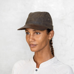 Vegetable Tanned Leather and Canvas Field Hat
