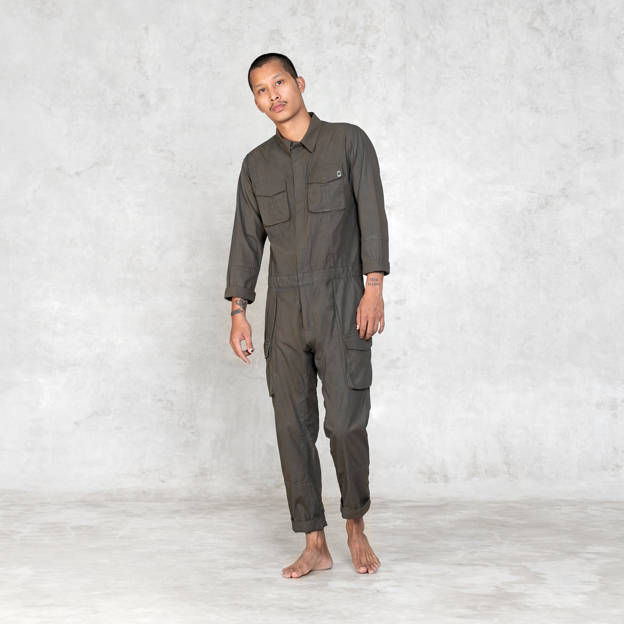 Gordon Work Jumpsuit - Olive - blamo.store