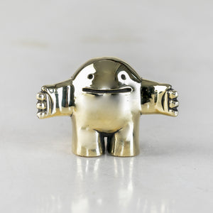 Blamo Brass Hug Art Toy Figurine