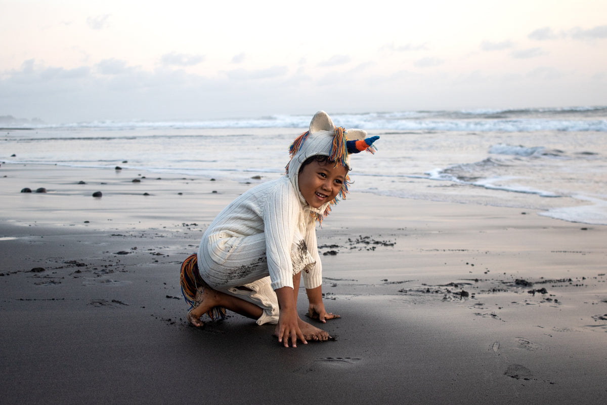 unicorn child's play clothing with tail