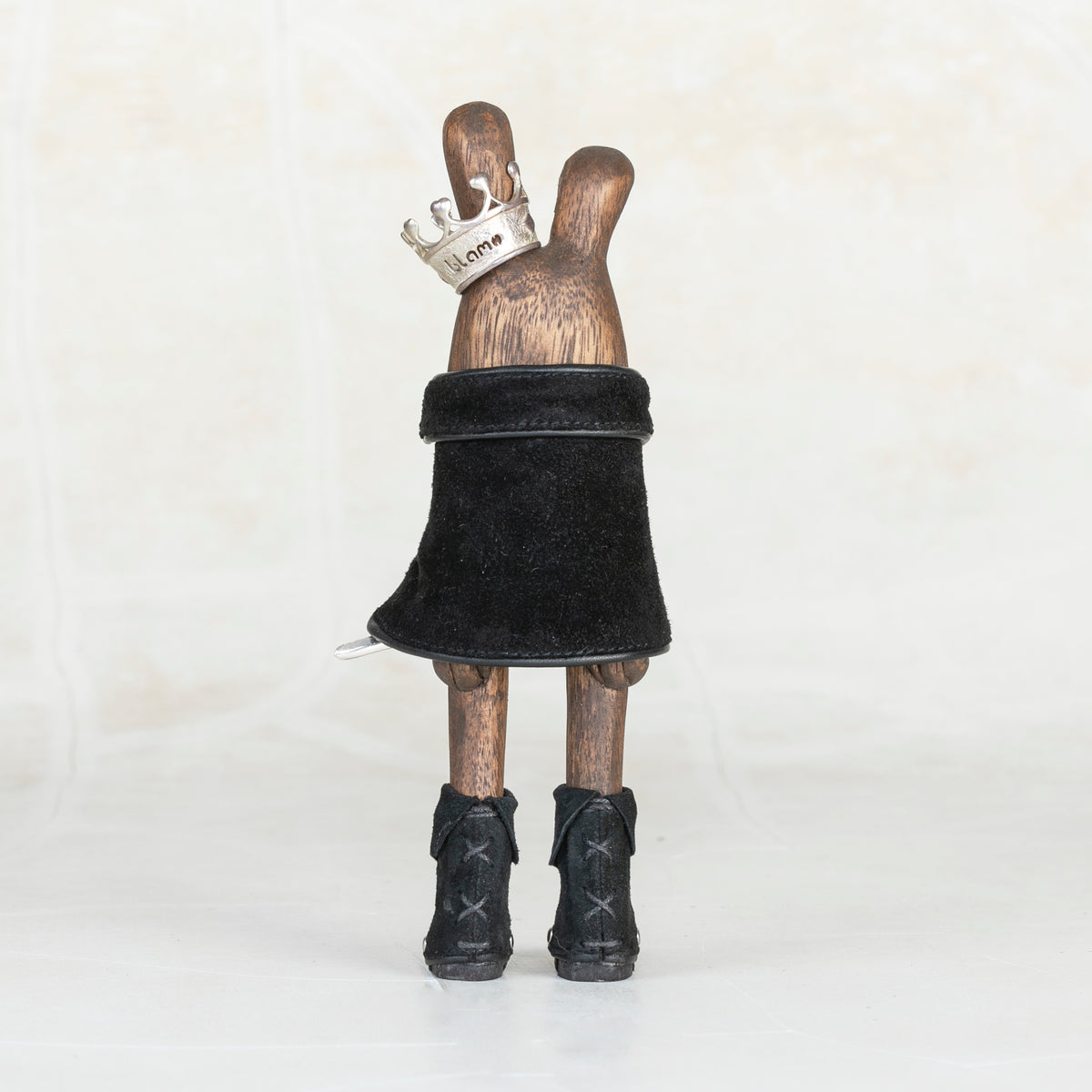 Royal Hand Carved Wood Figurine