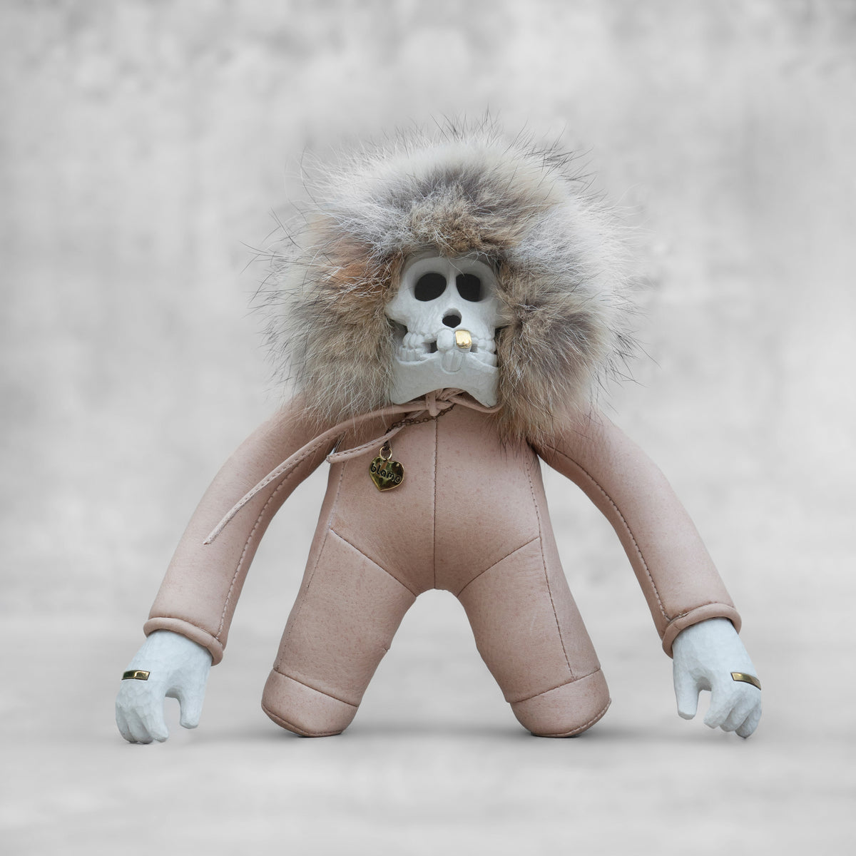 Ceramic and Leather Blamo Designer Art Toy