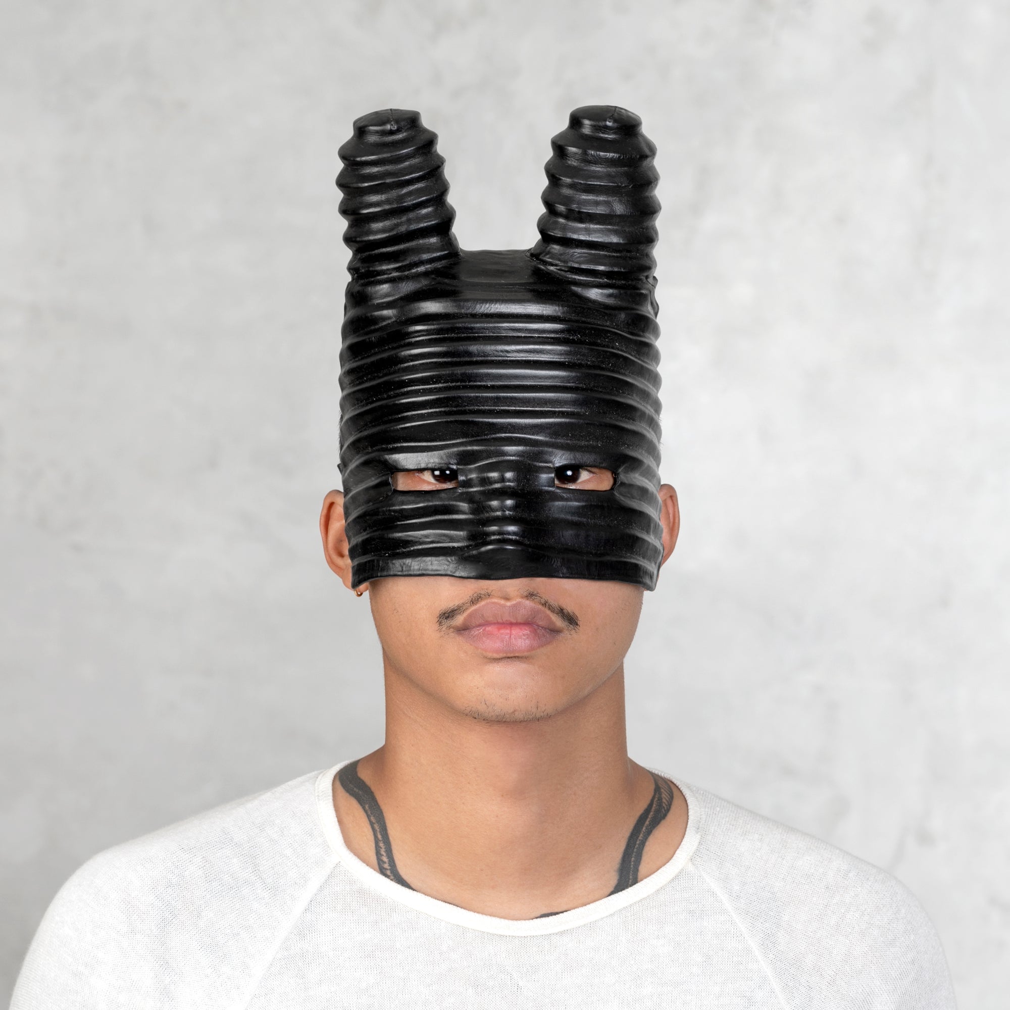 Attitude Studio Yak Skull Full Face Mask Costume Accessory For Adults –  Silver