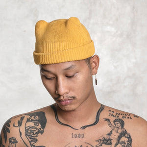 Yellow Beanie with Ears