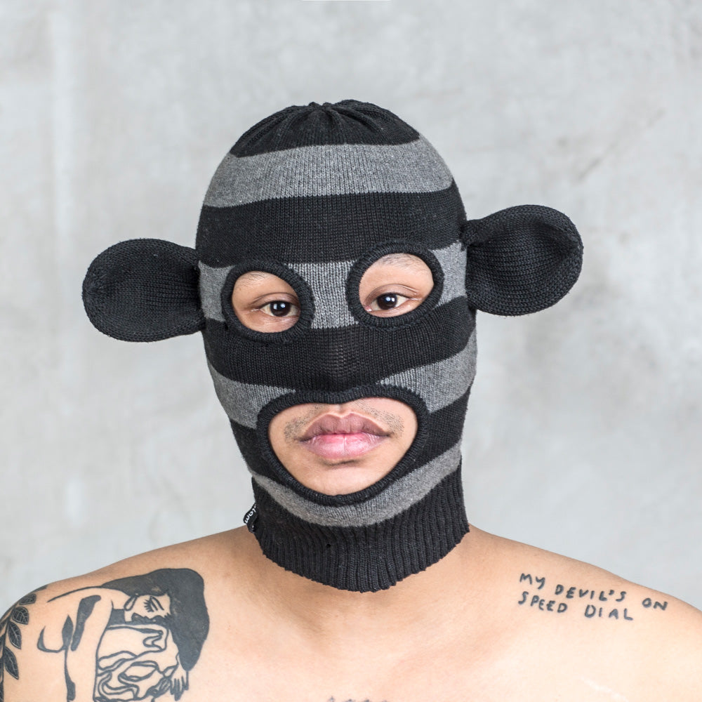 Hand Knit Monkey Balaclava Mask