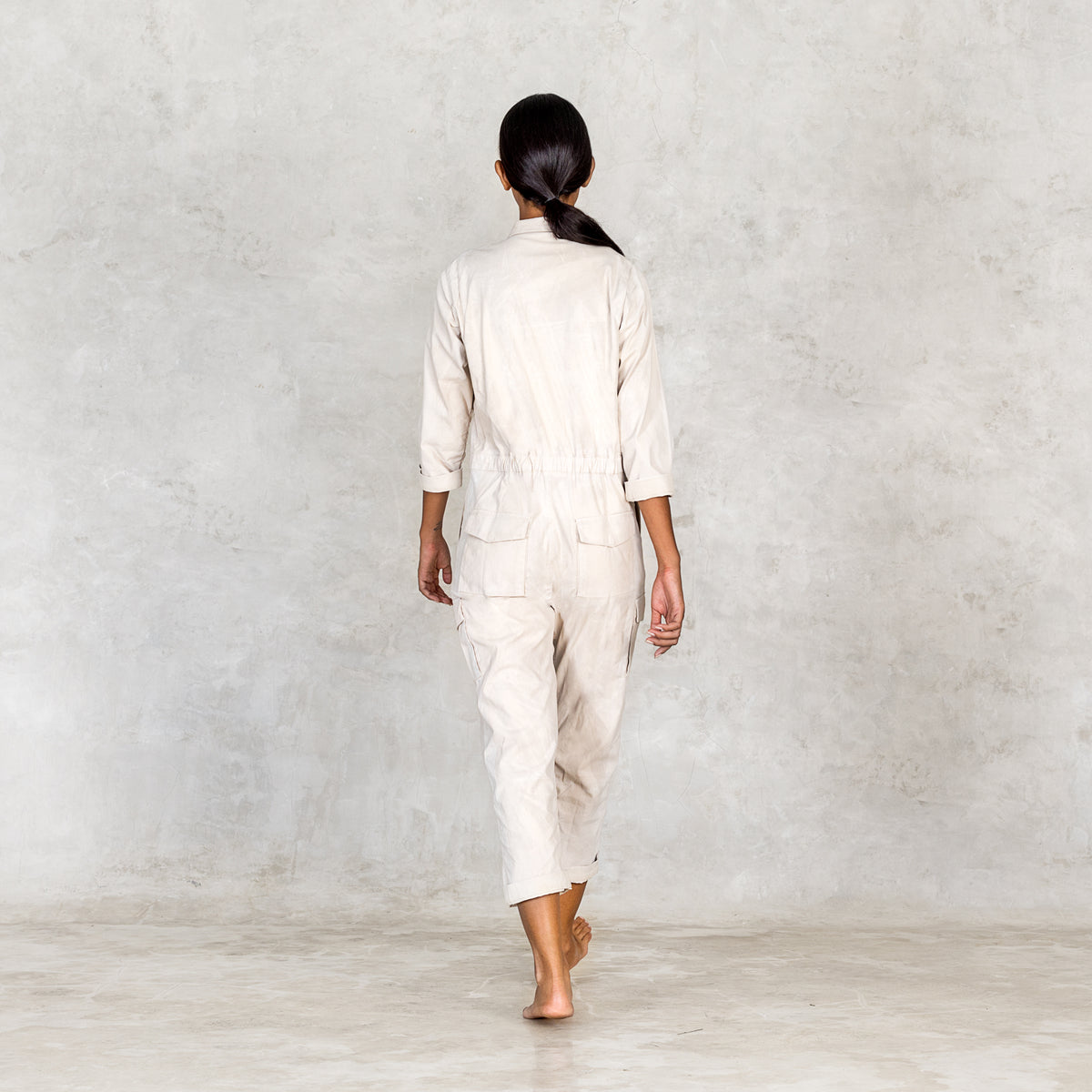 Functional White Blamo Work Jumpsuits