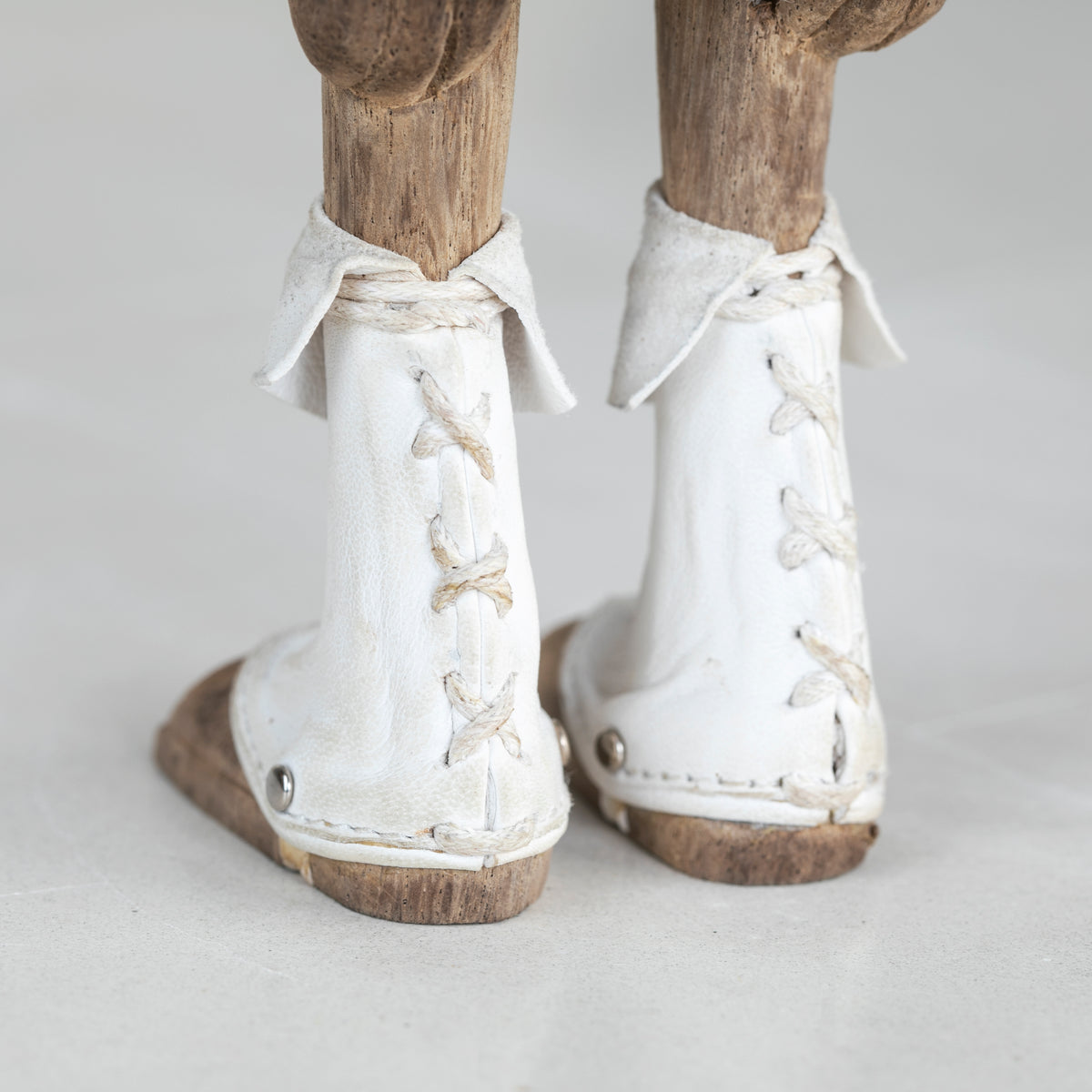 Wood and Leather Art Figurines