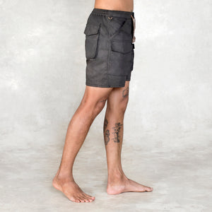 Stretch Canvas Shorts with Pockets