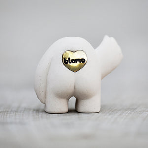 Blamo Collectible Art Toy with Brass Heart