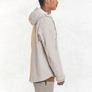 White Canvas Jacket with Hood