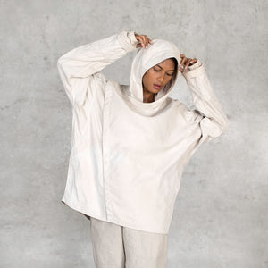 Women's Functional White Canvas Jacket