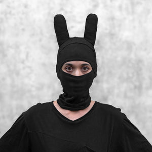 Cotton and Spandex Bunny Mask